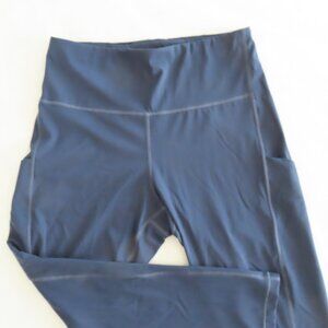 Athleta Ultimate Stash Pocket 7/8 Tight Leggings Navy Blue 1X Athletic Running